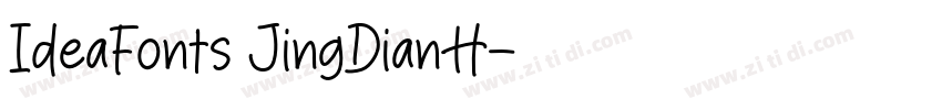 IdeaFonts JingDianH字体转换